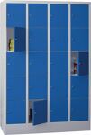 Fächerschrank H1850xB1200xT500mm Anz.Fächer 4x5 RAL 7035 RAL 5010 PAVOY