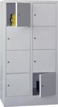 Fächerschrank H1518xB800xT500mm Anz.Fächer 2x4 RAL 7035 RAL 7035 PAVOY