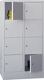 Fächerschrank H1518xB800xT500mm Anz.Fächer 2x4 RAL 7035 RAL 7035 PAVOY