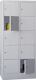 Fächerschrank H1850xB800xT500mm Anz.Fächer 2x5 RAL 7035 RAL 7035 PAVOY