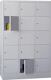 Fächerschrank H1850xB1200xT500mm Anz.Fächer 3x5 RAL 7035 RAL 7035 PAVOY