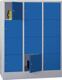 Fächerschrank H1518xB1200xT500mm Anz.Fächer 3x4 RAL 7035 RAL 5010 PAVOY