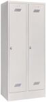 Garderobenschank m.Drehriegel H1850xB800xT500mm lichtgrau/lichtgrau 2 Abt.PAVOY