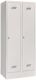 Garderobenschank m.Drehriegel H1850xB800xT500mm lichtgrau/lichtgrau 2 Abt.PAVOY