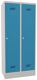 Garderobenschank m.Drehriegel H1850xB800xT500mm lichtgrau/lichtblau 2 Abt.PAVOY