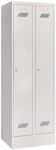 Garderobenschrank m.Zyl.H1850xB600xT500mm lichtgrau/lichtgrau 2 Abt.