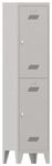 Garderobenschrank m.Drehriegel H1850xB400xT500mm lichtgrau/lichtgrau, 2 Abt.