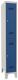 Garderobenschrank m.Zyl.H1850xB300xT500mm lichtgrau/enzianblau 2 Abt.