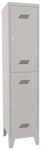 Garderobenschrank m.Zyl.H1850xB400xT500mm lichtgrau/lichtgrau 2 Abt.