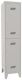 Garderobenschrank m.Zyl.H1850xB400xT500mm lichtgrau/lichtgrau 2 Abt.