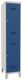 Garderobenschrank m.Zyl.H1850xB400xT500mm lichtgrau/enzianblau 2 Abt.