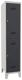 Garderobenschrank m.Zyl.H1850xB400xT500mm lichtgrau/anthrazitgrau 2 Abt.