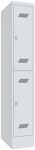 Garderobenschrank H1850xB300xT500mm lichtgrau/lichtgrau 2 Abt.