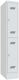 Garderobenschrank H1850xB300xT500mm lichtgrau/lichtgrau 2 Abt.
