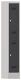 Garderobenschrank H1850xB300xT500mm lichtgrau/anthrazitgrau 2 Abt.
