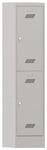 Garderobenschrank H1850xB400xT500mm lichtgrau/lichtgrau 2 Abt.