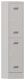 Garderobenschrank H1850xB400xT500mm lichtgrau/lichtgrau 2 Abt.