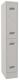 Garderobenschrank H1850xB300xT500 lichtgrau/lichtgrau 2 Abt.