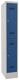 Garderobenschrank H1850xB300xT500 lichtgrau/enzianblau 2 Abt.