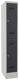 Garderobenschrank H1850xB300xT500 lichtgrau/anthrazitgrau 2 Abt.