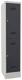 Garderobenschrank H1850xB400xT500 lichtgrau/anthrazitgrau 2 Abt.