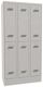 Garderobenschrank H1850xB900xT500 lichtgrau/lichtgrau 6 Abt.