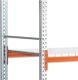 Fachboden Stahlbl.Schwerlastregal B1800xT800mm verzinkt/rotorange Trgf.1800kg