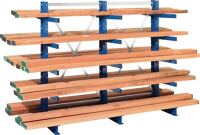 Kragarmregal H2500xB1300xT400mm Anbauregal doppels.Trgf.5000 kg