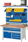 Systemstützenpaar f. Werkbänke u.Arbeitstische B.750mm