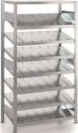 Steckregal H2000xB1056xT836mm Anbauregal eins.8 Schrägböden