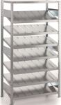 Steckregal H2000xB1056xT1675 (2 x 800)mm Anbauregal doppels.16 Schrägböden