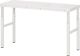 Arbeitstisch B1500xT500xH650-1000mm Arbeitsplatte Melamin Gestell lichtgrau