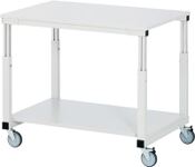 Tischwagen 2 Ladeflächen L1000xB700mm lichtgrau Trgf.150kg