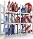 Schubladenschrank H395xB480xT600mm lichtgrau/enzianblau 2Schubl.Einfachausz. RAU