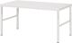 Arbeitstisch B1800xT900xH650-1000mm Platte EGB-Melamin Gestell lichtgrau RAU