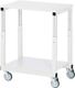 Tischwagen 2 Ladeflächen L700xB500mm lichtgrau Trgf.150kg Ladefl.EGB-Melamin RAU