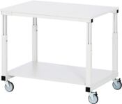 Tischwagen 2Ladeflächen L1000xB700mm lichtgrau Trgf.150kg Ladefl.EGB-Melamin RAU