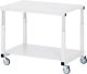 Tischwagen 2Ladeflächen L1000xB700mm lichtgrau Trgf.150kg Ladefl.EGB-Melamin RAU