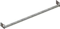Durchschubsicherung B.2700mm Palettenüberstand 100mm rotorange /verzinkt META
