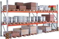 Palettenregal H3300xB5665xT1100mm Grund- u. Anbaufeld je 3 Ebenen Holmtyp 85/15