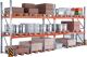 Palettenregal H3300xB5665xT1100mm Grund- u. Anbaufeld je 3 Ebenen Holmtyp 85/15