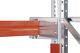 Durchschubsicherung B.2225mm Palettenüberstand 100mm rotorange/verz.