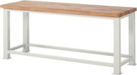 Schwerlast-Werkbank Classic B2000xT700xH850mm Buche massiv lichtgrau RAU