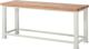 Schwerlast-Werkbank Classic B2000xT700xH850mm Buche massiv lichtgrau RAU