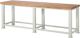 Schwerlast-Werkbank Classic B2500xT700xH850mm Buche massiv lichtgrau RAU