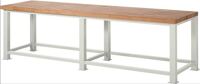 Schwerlast-Werkbank Classic B3000xT900xH850mm Buche massiv lichtgrau RAU