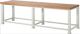 Schwerlast-Werkbank Classic B3000xT900xH850mm Buche massiv lichtgrau RAU