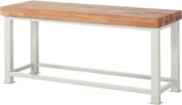 Schwerlast-Werkbank Classic B2000xT700xH900mm Buche massiv lichtgrau RAU
