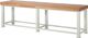 Schwerlast-Werkbank Classic B3000xT700xH900mm Buche massiv lichtgrau RAU