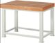 Schwerlast-Werkbank Classic B1250xT900xH900mm Buche massiv lichtgrau RAU